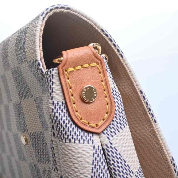 Louis Vuitton Damier Azure Favorite MM Chain Shoulder Bag White - Picture 6 of 6